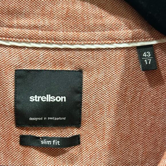 Strellson Santos Stretch Slim Fit Button Down Shirt Men’s Size Large Casual - Picture 5 of 7